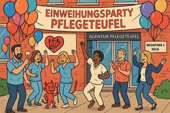Die große Einweihungsfeier des Pflegeteufels 🎉