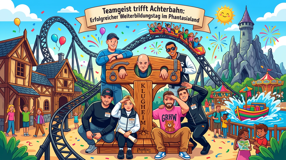 Teamgeist trifft Achterbahn: Erfolgreicher Weiterbildungstag im Phantasialand