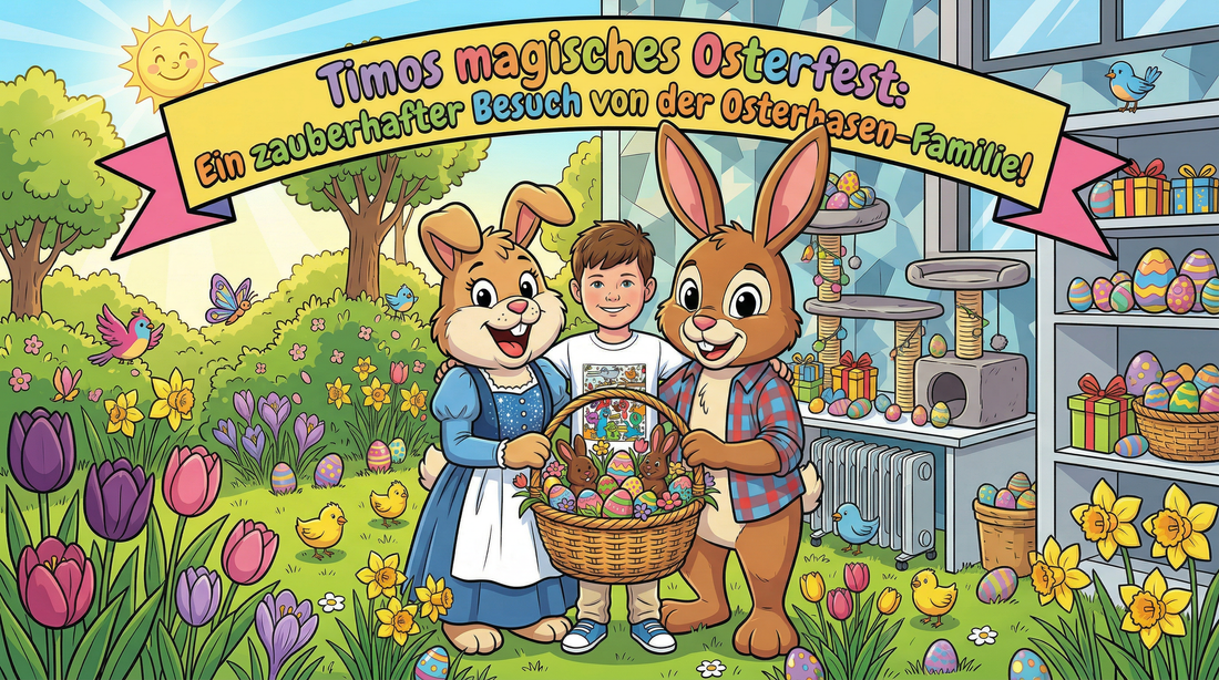 Osterhase besucht Timo