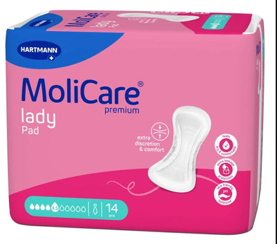 MoliCare Lady Pad – Einlagen (14 Stück, 4.5 Tropfen)