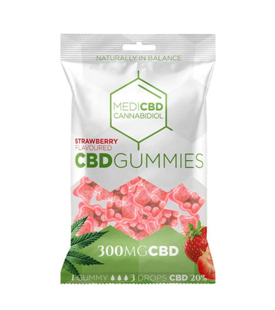 MediCBD 300 mg CBD-Gummibärchen  Erdbeere