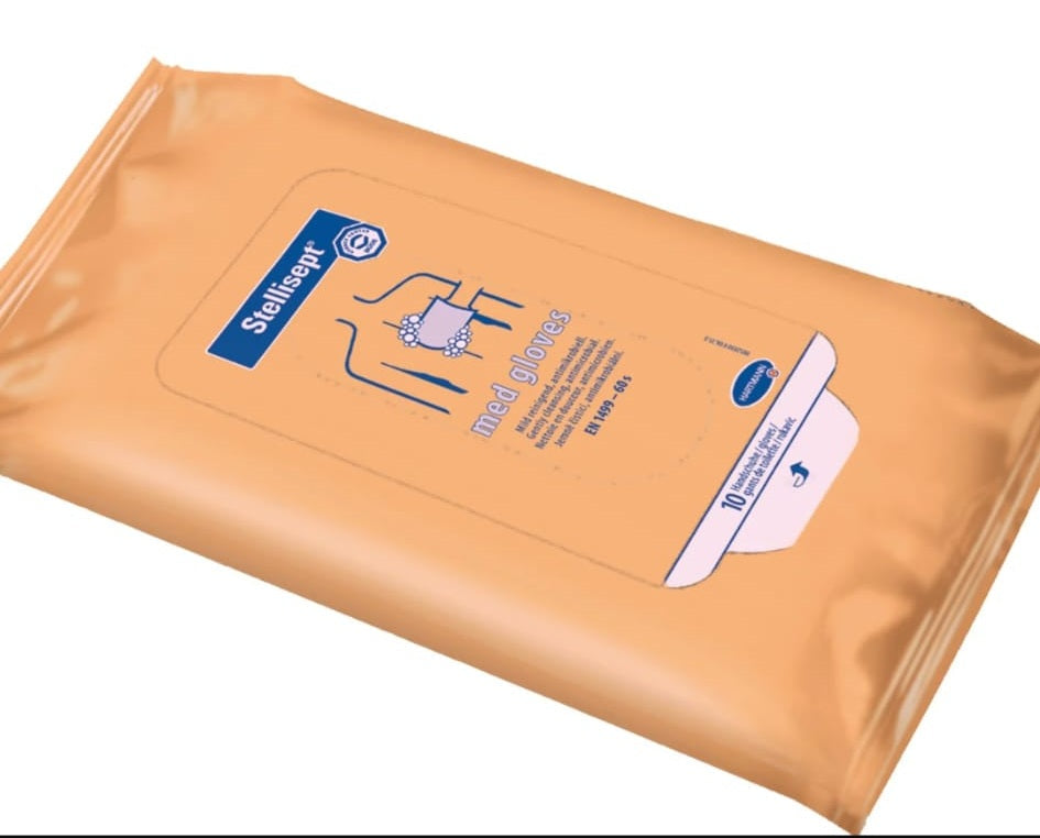 Stellisept med gloves wipes – Desinfektionstücher für Handschuhe (10 Stück)